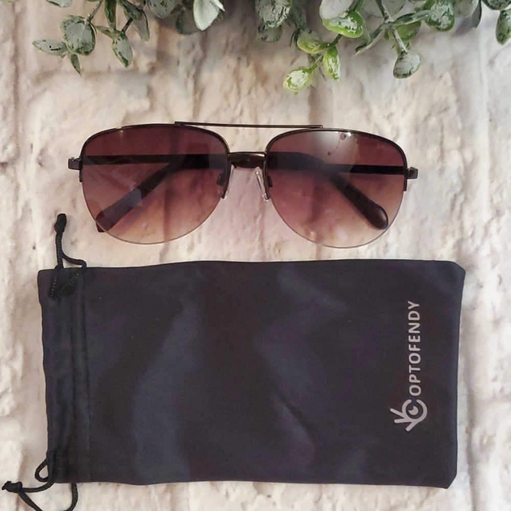 🌸LEVI'S WRAPPED SEMI RIMLESS AVIATOR SUNGLASSES